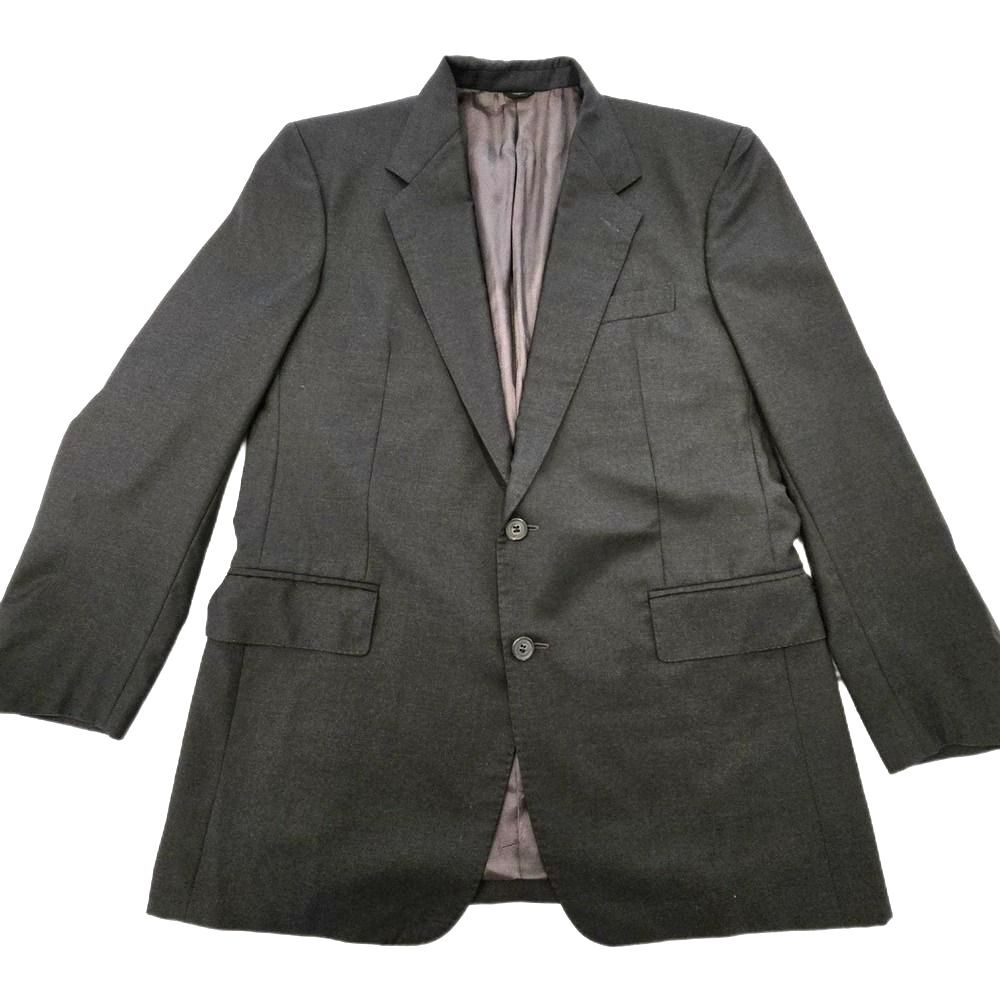 Vintage 90s Arthur & Fox Zegna Wool Blazer Mens 40R Charcoal Gray 2 Button Paris